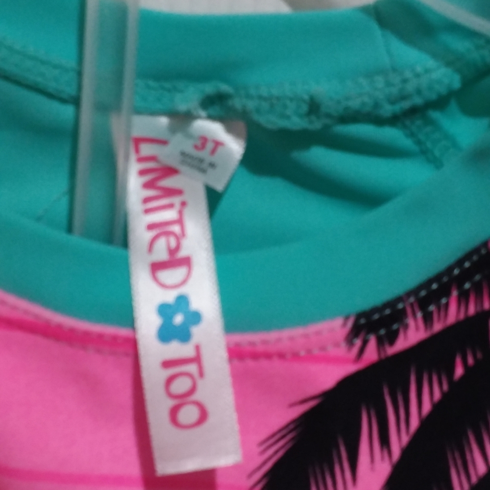 NWT Limited Too Toddler Girls 2 Pc Rashguard - Picture 5 of 7